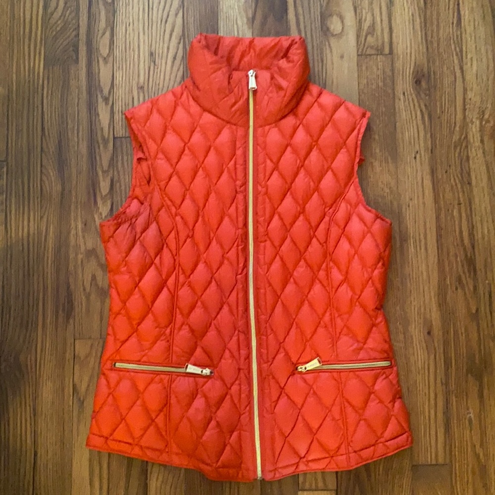 Michael Kors Orange Puffer Vest